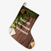 Grande Chaussette De Noël Athéiste "l'inclinaison de l'axe est la raison de (Devant (Accrochage))