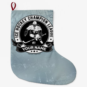 Grande Chaussette De Noël Athlétisme de hockey