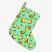 Grande Chaussette De Noël Avocado (Devant (Accrochage))