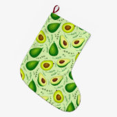 Grande Chaussette De Noël Avocado (Devant (Accrochage))