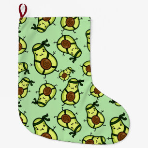 Grande Chaussette De Noël Avocado grand stockage de Noël