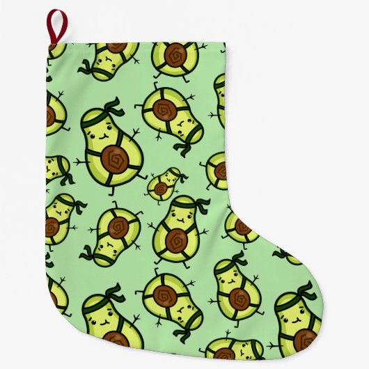 Grande Chaussette De Noël Avocado grand stockage de Noël (Devant)
