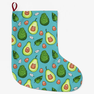 Grande Chaussette De Noël Avocado grand stockage de Noël