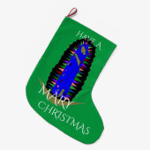 Grande Chaussette De Noël avoir marie noël (Devant (Accrochage))