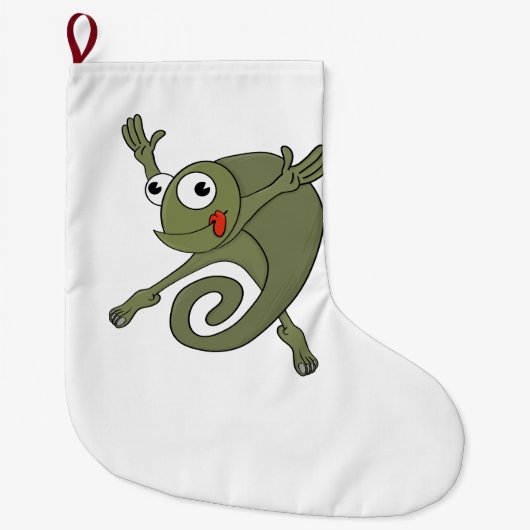 Grande Chaussette De Noël Awesome Chameleon (Devant)