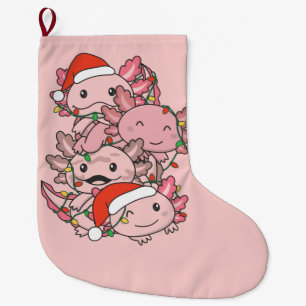 Grande Chaussette De Noël Axolotl Arbre de Noël Animaux de Noël Axolotls 