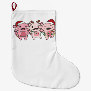 Grande Chaussette De Noël Axolotl Noël Animaux doux Axolotls