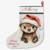 Grande Chaussette De Noël Baby Otter (Dos)