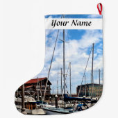 Grande Chaussette De Noël Baltimore MD - Marina Near Fells Point (Dos)
