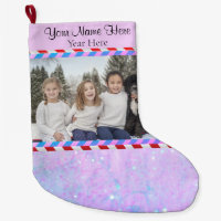 Bandes de Parties scintillant rose violet Pic/Text