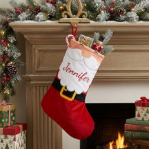 Barbe et ceinture personnalisées de Père Noël mign