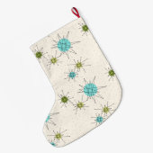 Grande Chaussette De Noël Bas atomique iconique de Noël de Starbursts (Dos (Accrochage))