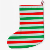 Grande Chaussette De Noël Bas d'animal familier de Noël de Boston Terrier (Dos)