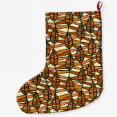 Grande Chaussette De Noël Bas d'automne rétro (Dos)