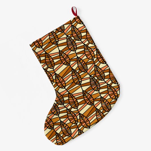 Grande Chaussette De Noël Bas d'automne rétro (Dos (Accrochage))