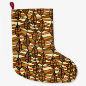 Grande Chaussette De Noël Bas d'automne rétro (Devant)
