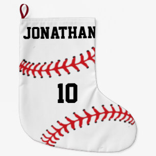 Grande Chaussette De Noël Bas de base-ball