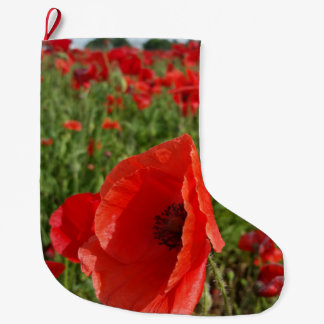 Grande Chaussette De Noël Bas de champ de pavot