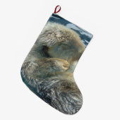 Grande Chaussette De Noël Bas de loutre de mer de sommeil (Devant (Accrochage))