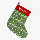 Grande Chaussette De Noël Bas de Noël (Devant (Accrochage))
