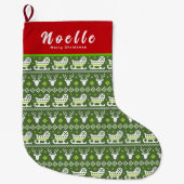 Grande Chaussette De Noël Bas de Noël (Devant)