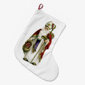 Grande Chaussette De Noël Bas de Noël de Nicholas de saint (Devant (Accrochage))