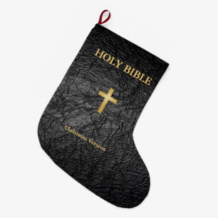 Grande Chaussette De Noël Bas de Noël de Sainte Bible