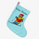Grande Chaussette De Noël Bas de Noël d'ours (Devant (Accrochage))