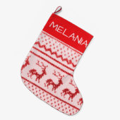 Grande Chaussette De Noël Bas de Noël en bonneterie (Devant (Accrochage))