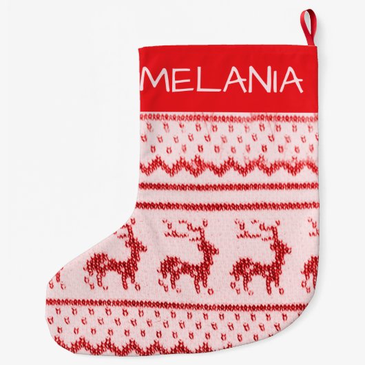 Grande Chaussette De Noël Bas de Noël en bonneterie (Dos)