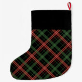 Grande Chaussette De Noël Bas de plaid de Noël (Dos)