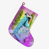 Grande Chaussette De Noël bas de rêverie de Noël de sirène (Devant (Accrochage))