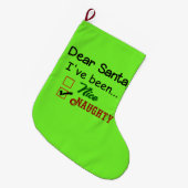 Grande Chaussette De Noël Bas drôle de Noël (Devant (Accrochage))