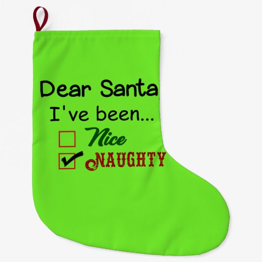 Grande Chaussette De Noël Bas drôle de Noël (Devant)