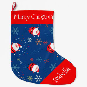 Grande Chaussette De Noël Bas personnalisé/Père Noël de Noël