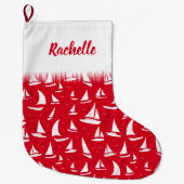 Grande Chaussette De Noël Bateaux et yachts nautiques (Devant)