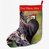 Grande Chaussette De Noël Beau pic pilé sur l'arbre (Dos)