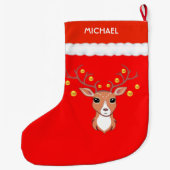 Grande Chaussette De Noël Belle biche (Dos)
