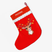 Grande Chaussette De Noël Belle biche (Dos (Accrochage))