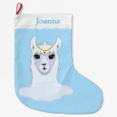 Grande Chaussette De Noël Belle Lama (Devant)