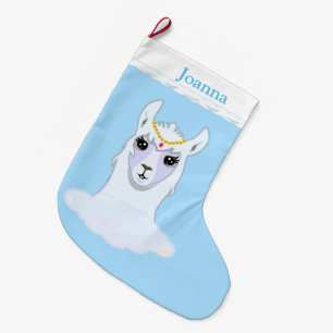 Grande Chaussette De Noël Belle Lama