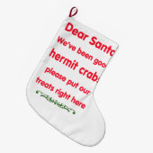 Grande Chaussette De Noël bernard l'ermite (Devant (Accrochage))