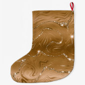 Grande Chaussette De Noël Bijoux Glittery or Glitz (Dos)