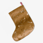 Grande Chaussette De Noël Bijoux Glittery or Glitz (Dos (Accrochage))