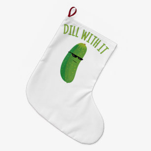 Grande Chaussette De Noël Blague de cornichon drôle avec ça