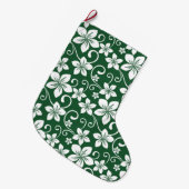 GRANDE CHAUSSETTE DE NOËL BLEU HAWAII (VERT FORESTIER) (Devant (Accrochage))