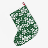 GRANDE CHAUSSETTE DE NOËL BLEU HAWAII (VERT FORESTIER) (Dos (Accrochage))