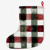 Grande Chaussette De Noël Blue White Chic Floral (Dos)