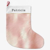 Grande Chaussette De Noël Blush Pink Southwest Cowhide Christmas (Devant)