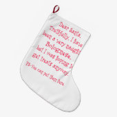 Grande Chaussette De Noël Bolonais vilain (Devant (Accrochage))